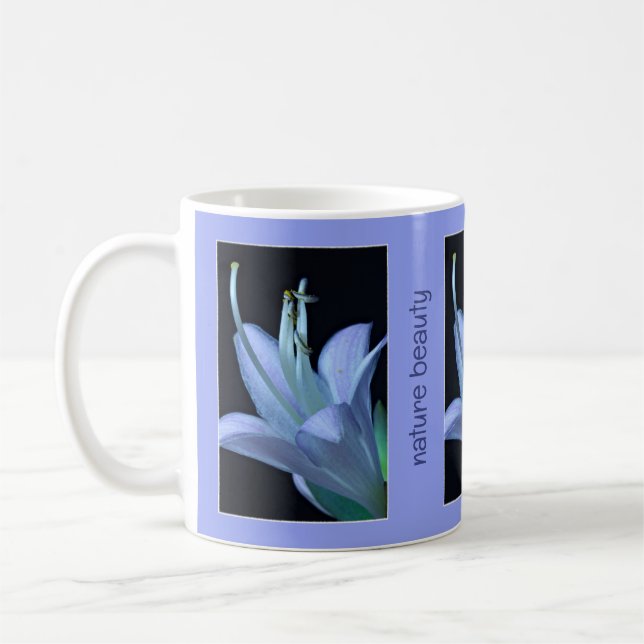 Taza De Café Belleza de la naturaleza Hosta Flower Photo, Laven (Izquierda)