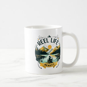 Taza De Café Belleza de la vida real pescador divertido amante
