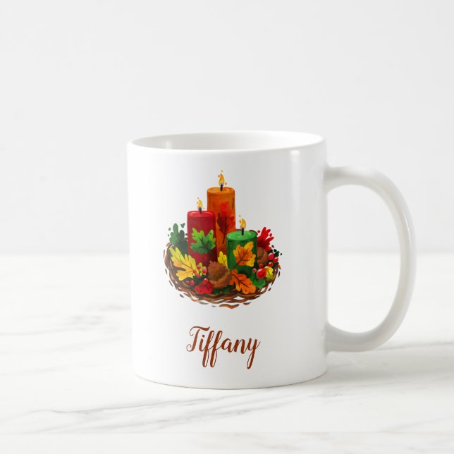 Taza De Café Belleza de otoño (Derecha)