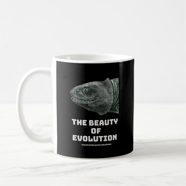 Taza De Café Belleza de tiburón en evolución (Izquierda)