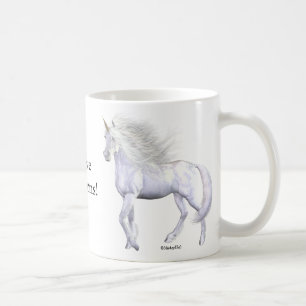 Taza De Café Belleza del blanco del unicornio