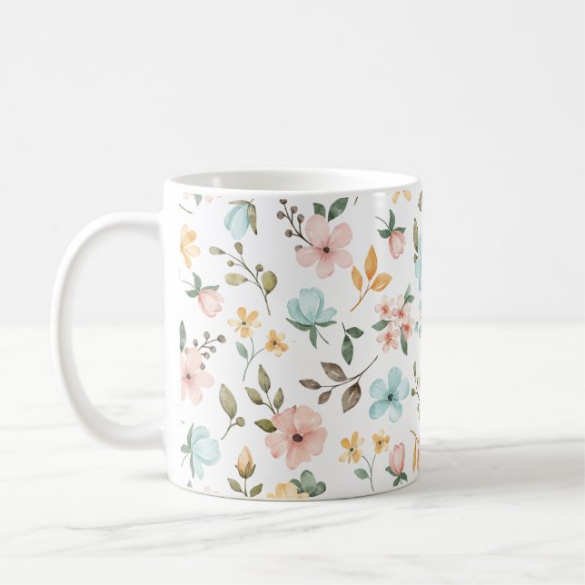 Taza De Café Belleza floral (Izquierda)