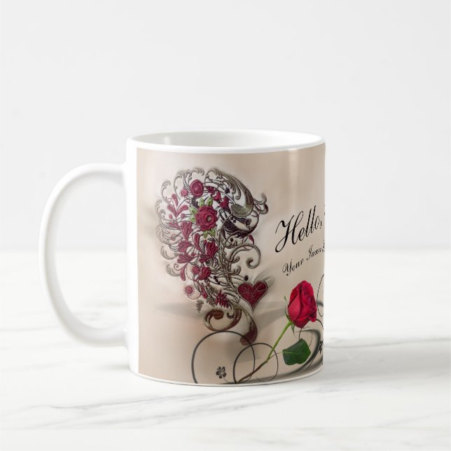Taza De Café Belleza interna magnífica (Izquierda)