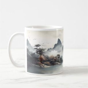 Taza De Café Belleza Natural Con Montaña