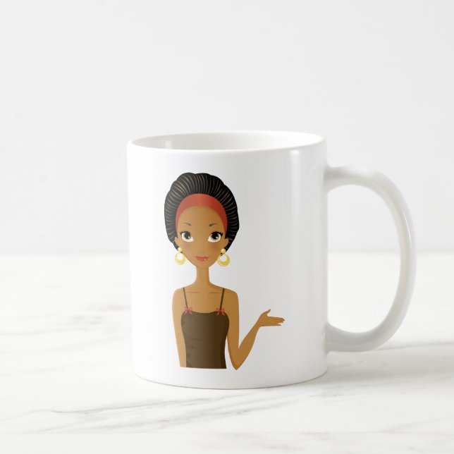 Taza De Café Belleza negra (Derecha)