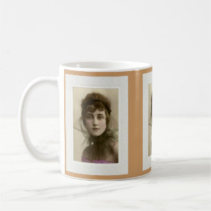 Taza De Café Belleza victoriana de aspecto intenso neteo rosa s