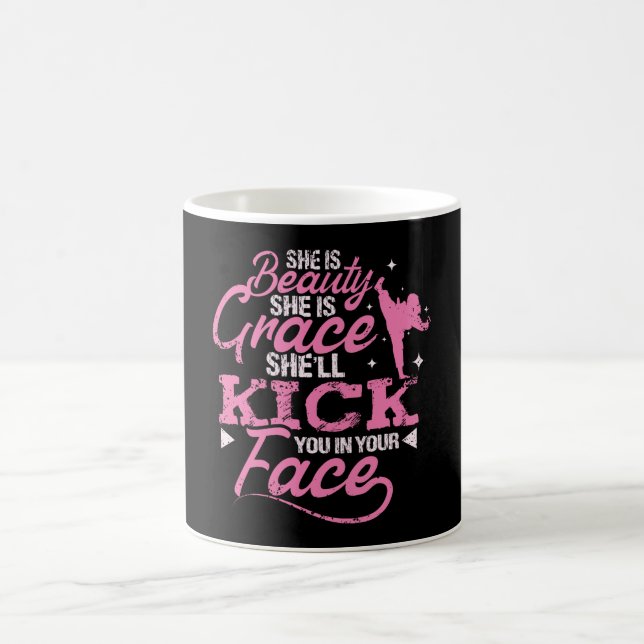 Taza De Café Belleza Y Gracia De Las Artes Marciales (Centro)