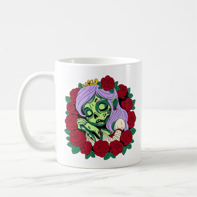 Taza De Café Belleza zombie durmiente (Izquierda)