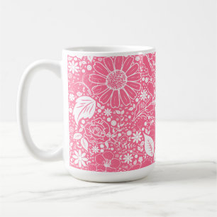 Taza De Café Bellezas botánicas café rosa claro Mug
