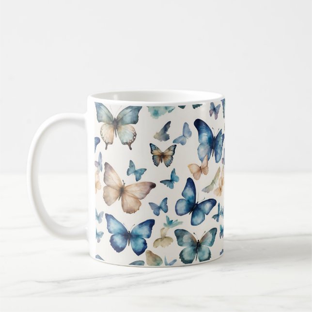 Taza De Café Bellezas de Mariposas (Izquierda)