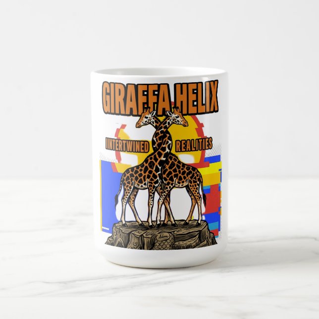 Taza De Café Bellezas entrelazadas de Giraffa Helix (Centro)