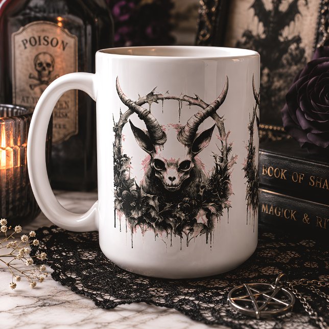 Taza De Café Bello Baphomet bebé Oculto Gótico (Subido por el creador)