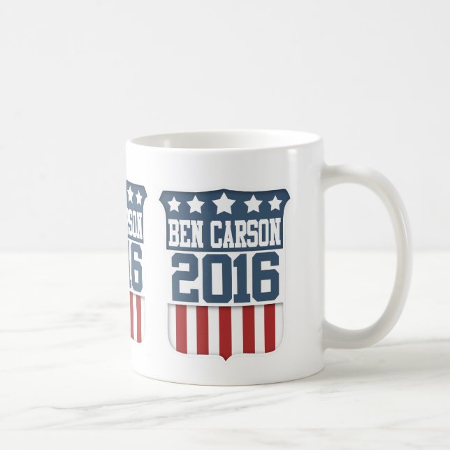 Taza De Café Ben Carson presidente 2016 (Derecha)