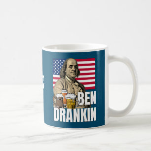 Taza De Café BEN DRANKIN 4 de julio Benjamin Franklin