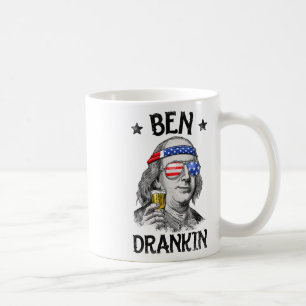 Taza De Café Ben Drankin 4 De Julio Benjamin Franklin Mujeres