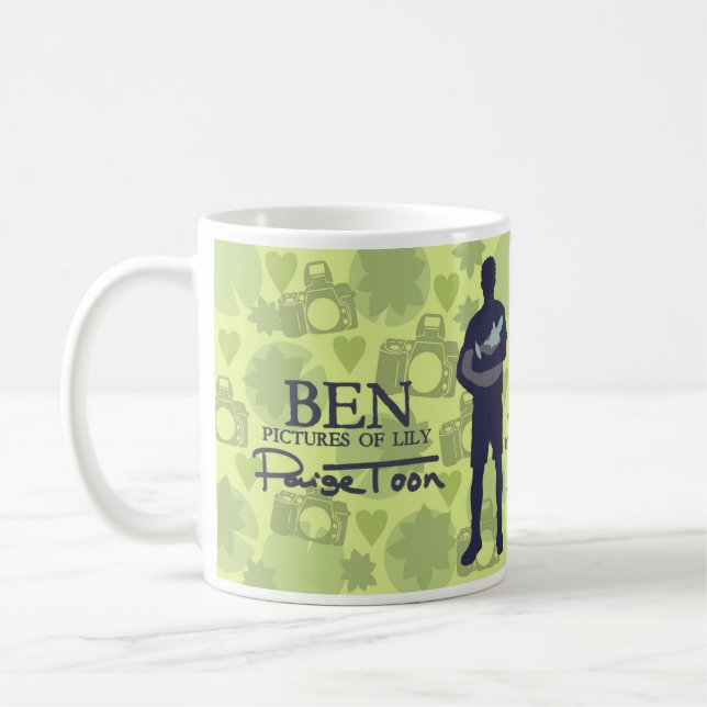 Taza De Café Ben - "Fotos de Lily" cita a mug (Izquierda)