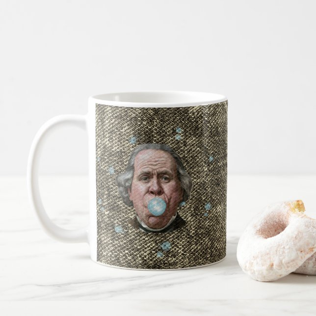 Taza De Café Ben Franklin con chicle (Con donut)