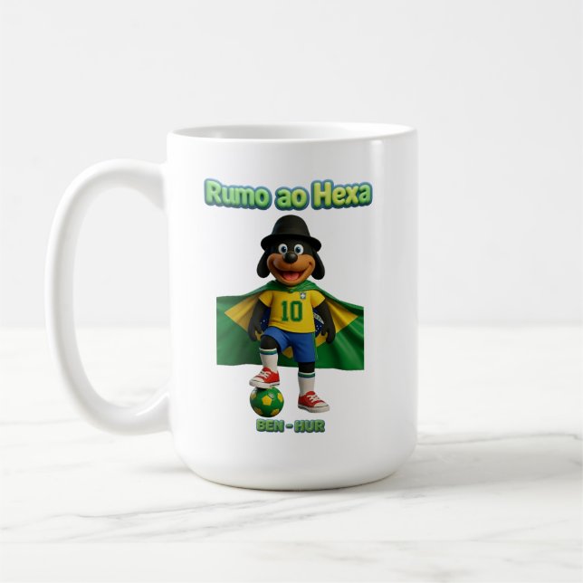Taza De Café Ben-Hur Craque 10 com Capa da Bandeira (Izquierda)