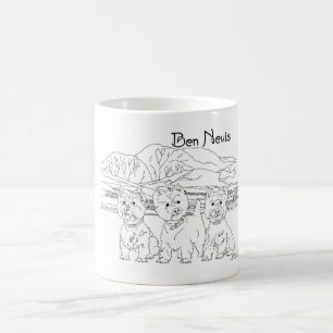 Taza De Café Ben Nevis Escocia con Westies