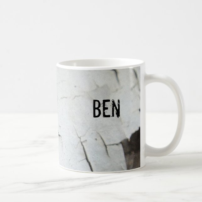 Taza De Café Ben Personalizado rajó el nombre de la pintura mug (Derecha)