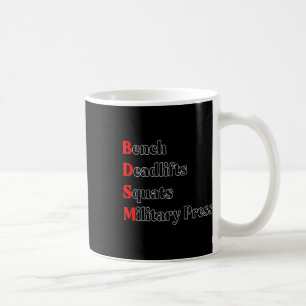 Taza De Café Bench Deadlift Squat Cuerpo de Prensa Militar G