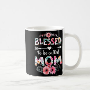 Taza De Café Bendecida por ser llamada camiseta divertida día d