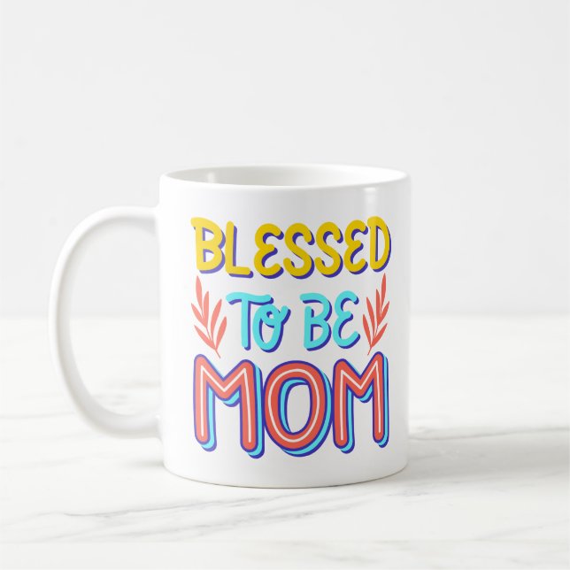 Taza De Café bendecido de ser mamá (Izquierda)
