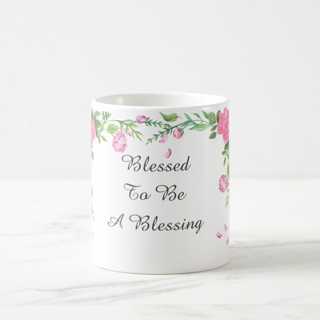 Taza De Café Bendecido para ser una bendición (Centro)