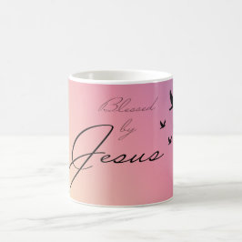 Taza De Café Bendecido por Jesús Mug