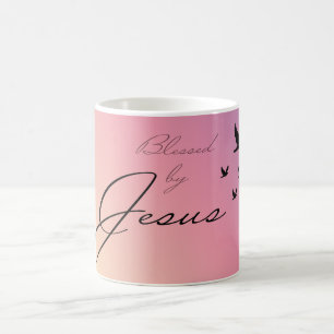 Taza De Café Bendecido por Jesús Mug
