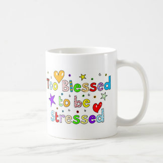 Taza De Café Bendecido también para ser subrayado