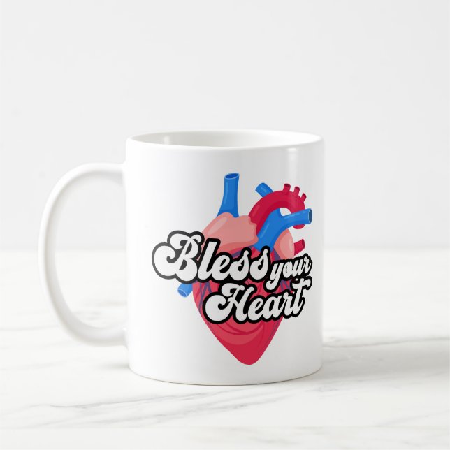 Taza De Café Bendice tu corazón (Izquierda)