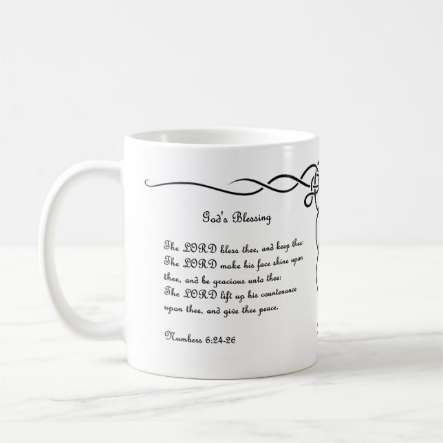 Taza De Café Bendición aarónica y abrazo cruzado (Izquierda)