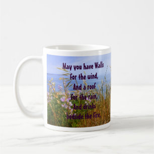 Taza De Café Bendición céltica para el hogar