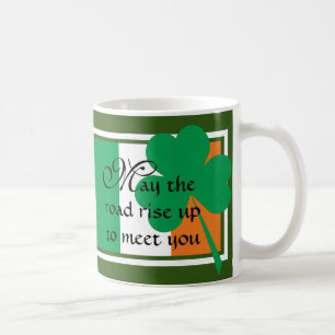TAZA DE CAFÉ BENDICIÓN DEL DÍA DE SAN PATRICIO QUE SE TE LEVANT