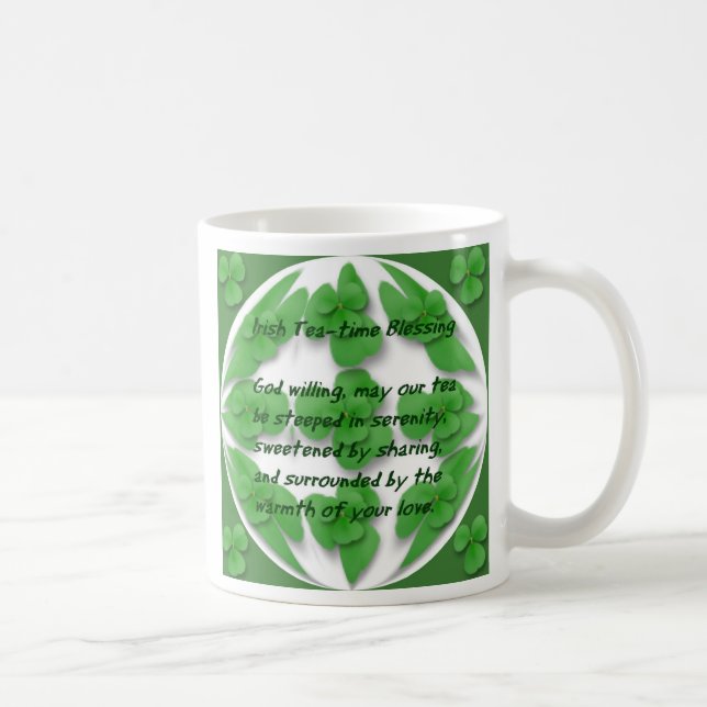 Taza De Café Bendición irlandesa del Tea-Time (Derecha)