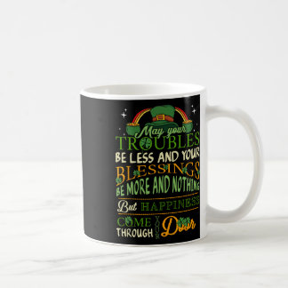 Taza De Café Bendición irlandesa día de San Patricio duende arc