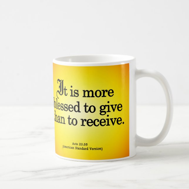Taza De Café Bendición para dar a actos 20-35 (Derecha)
