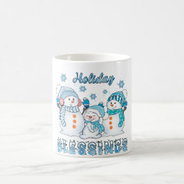 Taza De Café Bendiciones de vacaciones de las escarcha