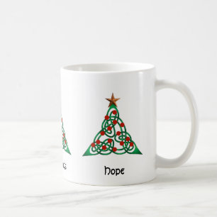 Taza De Café Bendiciones de Yuletide, saludos, esperanza