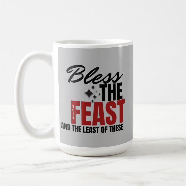Taza De Café Bendiciones para la fiesta y lo menos de estas (Izquierda)
