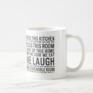 Taza De Café bendiga esta cocina MA012