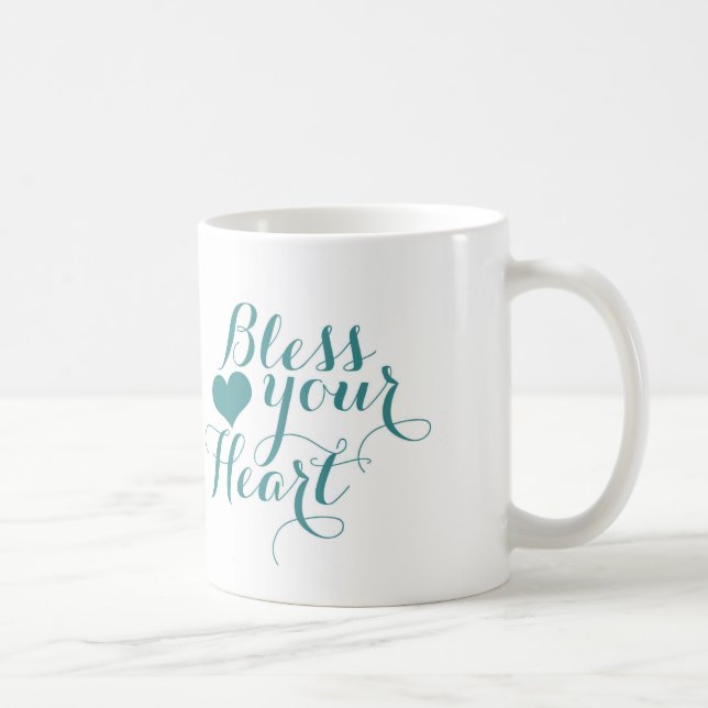 Taza De Café Bendiga su corazón (Derecha)