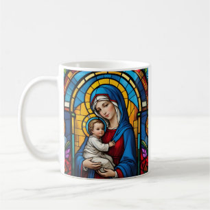 Taza De Café Bendita Madre María y Niño Jesús - Virgen María
