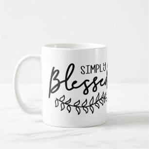 Taza De Café Bendita oferta cristiana moderna granja - Añadir n