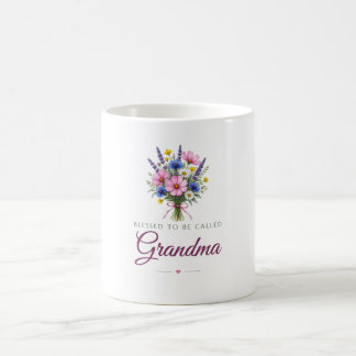 Taza de café Bendita por ser llamada abuela