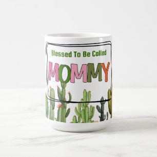 Taza De Café Bendita por ser llamada Mami Cactus