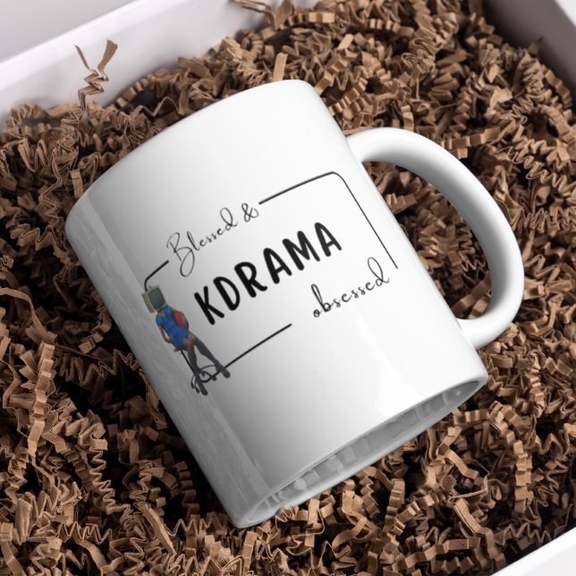 Taza De Café Bendita y obsesionada con el kdrama amante (Subido por el creador)