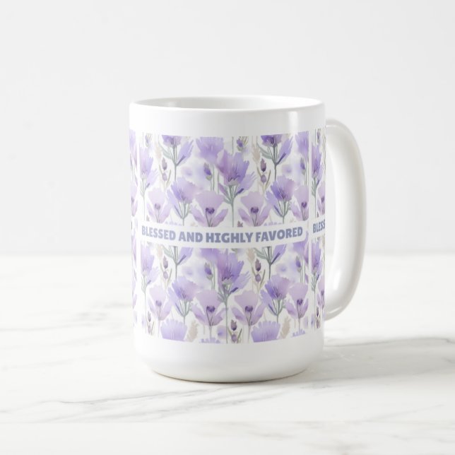 Taza De Café Bendito y altamente favorecido (Anverso derecho)