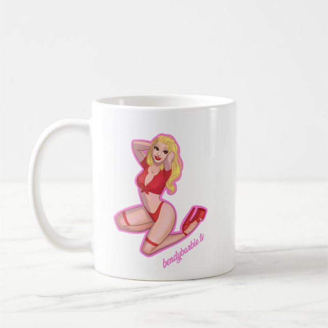 Taza De Café BendyBarbie Personalizado Mug (Izquierda)